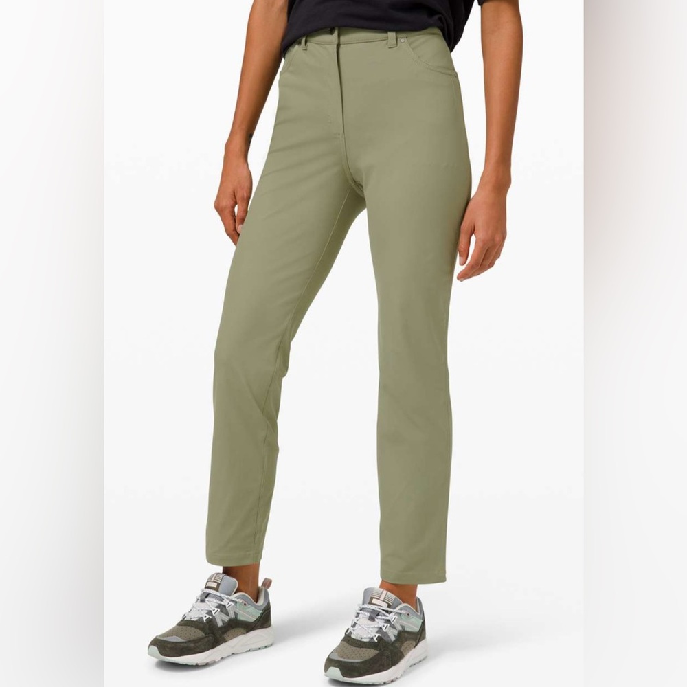 Nwt Lululemon City Sleek HR Slim-Fit Size 29 Rosemary Green